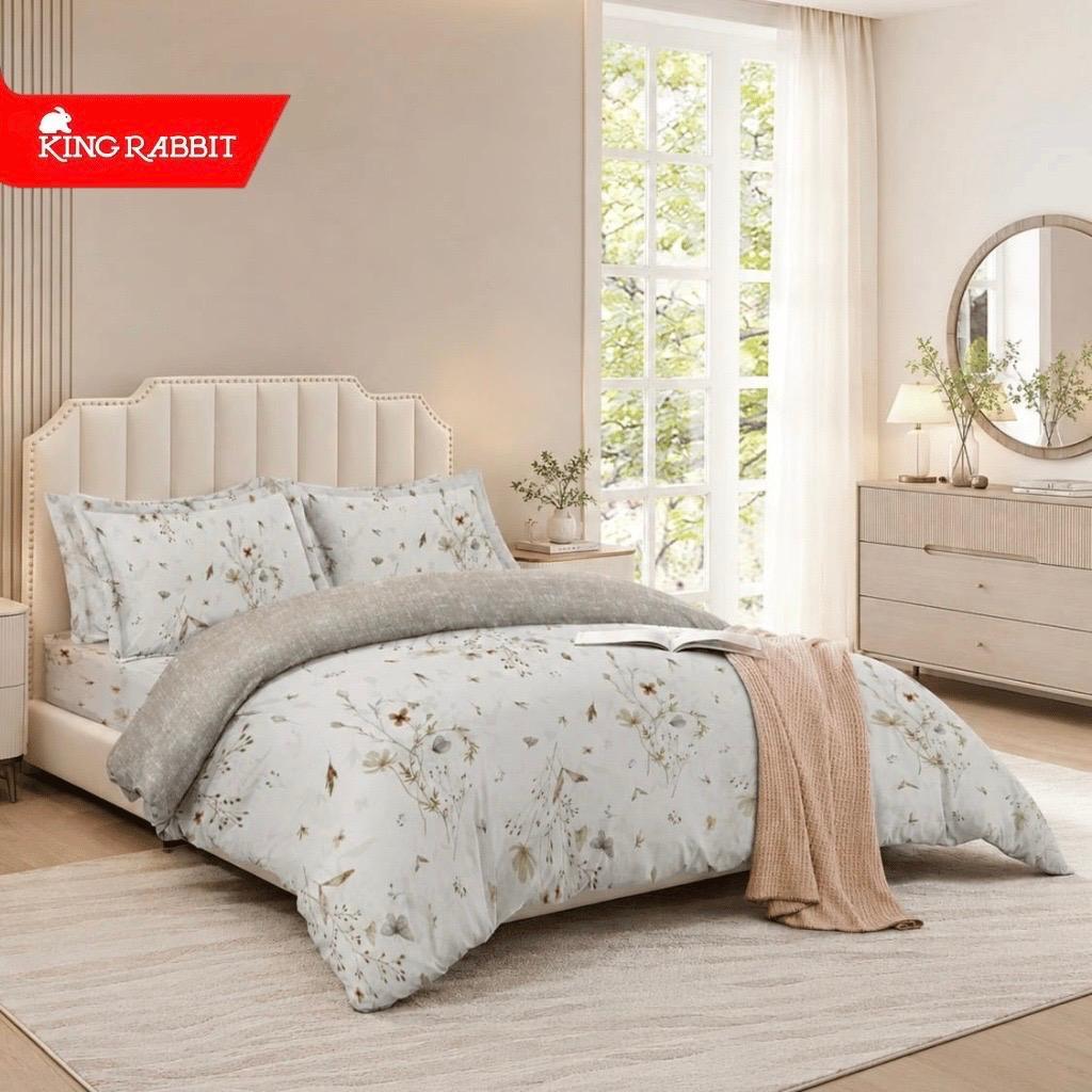 Jual King Rabbit Bamboo Collagen Complete Set Bed Cover & Sprei Luxury ...
