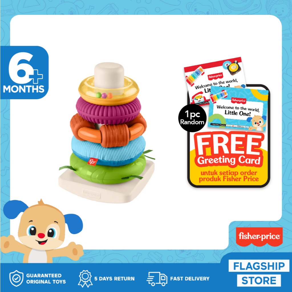 Jual Fisher-Price Sensory Rock-A-Stack Roly-Poly Stacking Toy - Mainan ...