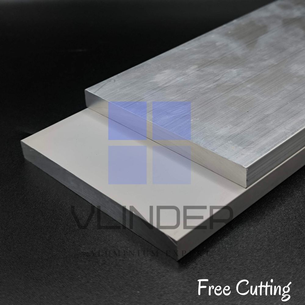 Plat Aluminium Strip 100 mm x t. 10 mm - L. 10 cm