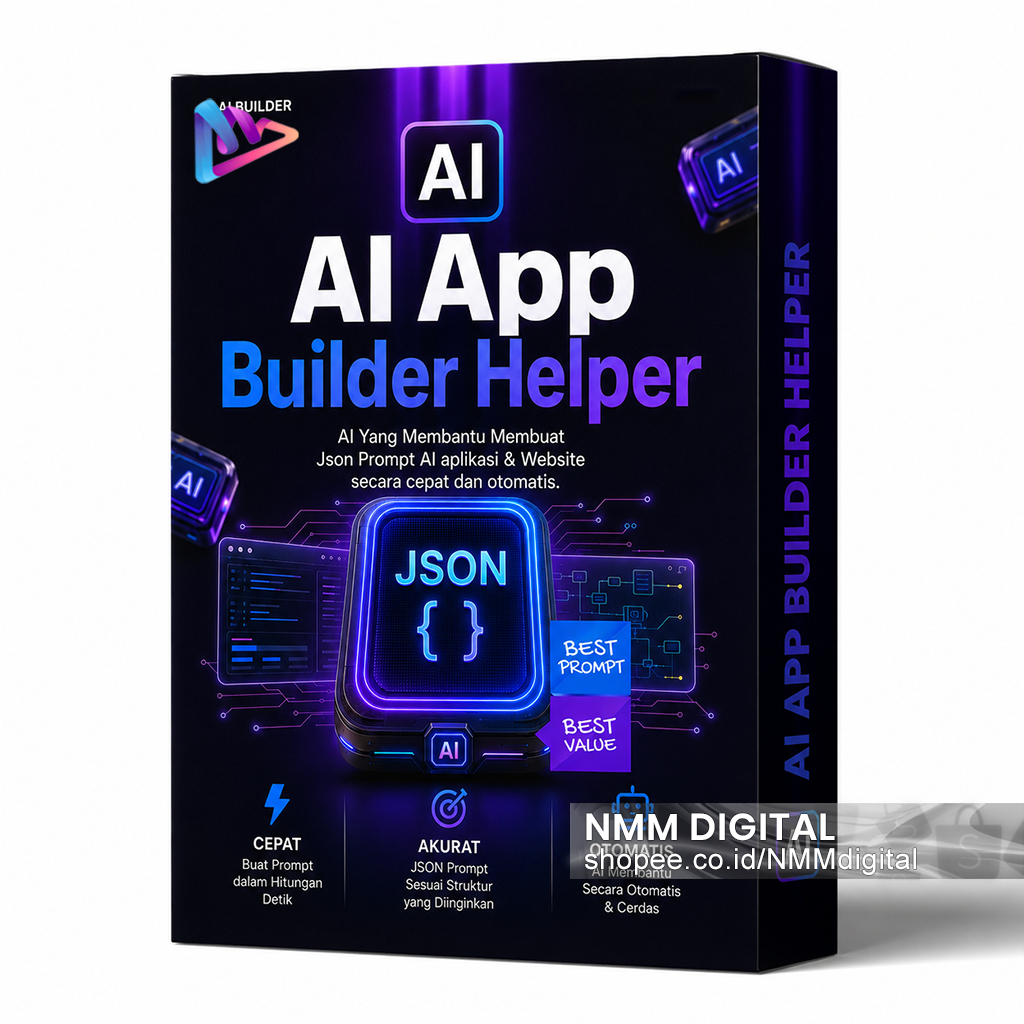 AI App Builder Helper - AI Yang Bantu Membuat Json Prompt AI aplikasi & Website secara mudah, cepat & otomatis