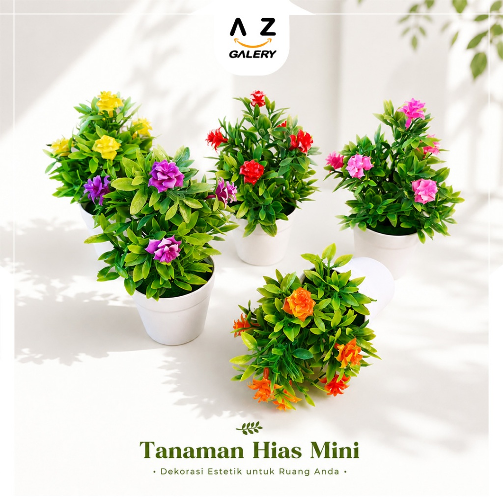 Tanaman Hias Bunga Palsu Mini Dekorasi Pajangan Meja Artificial Flower Lotus Hiasan Aesthetic PBP16