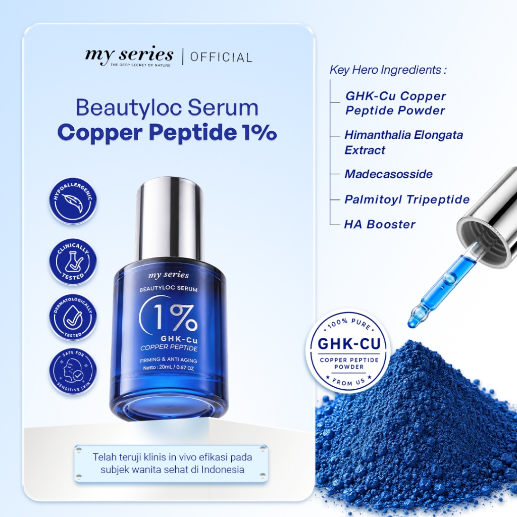Jual MY SERIES BEAUTYLOC SERUM 1% GHK-CU COPPER PEPTIDE NEW FORMULA