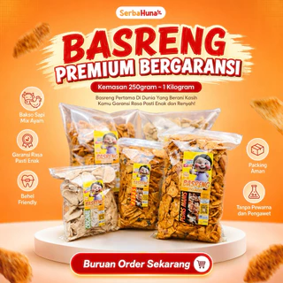 Basreng Premium Pedas Daun Jeruk 1kg Renyah