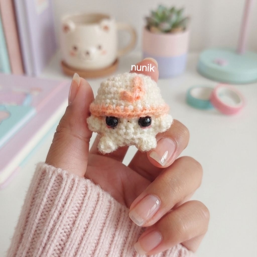 Jual *READY STOK, SIAP KIRIM", gantungan kunci amigurumi mushroom mini |  Shopee Indonesia