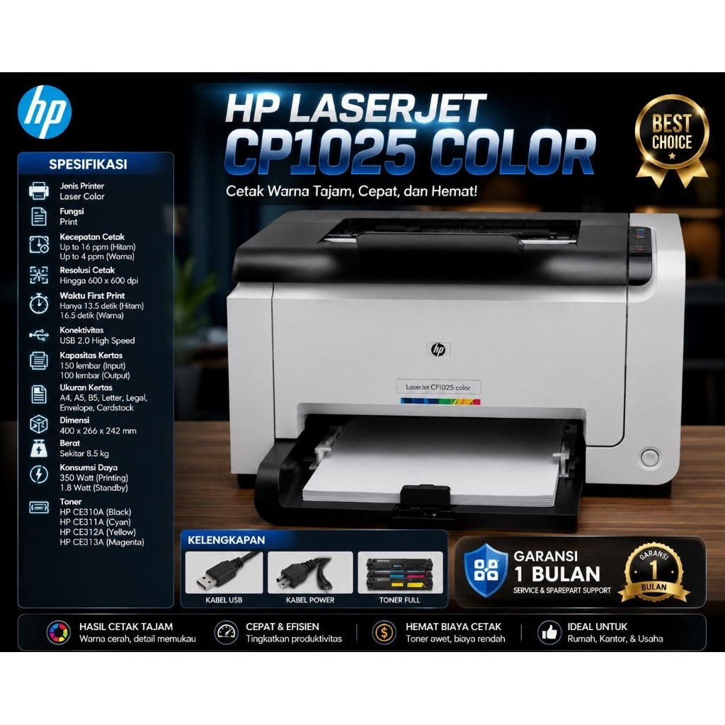 Jual Hp Laserjet CP1025 Color | Shopee Indonesia