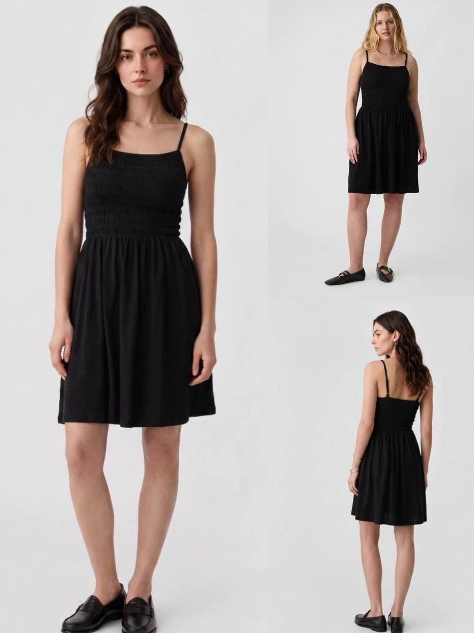 Mini Dress GP Smocked Mini Dress - 2978