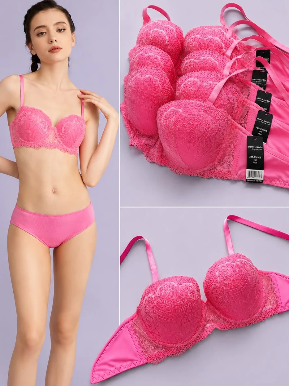 Bra Pierre Cardin Wired Bra Kawat Lace Lepas Tali