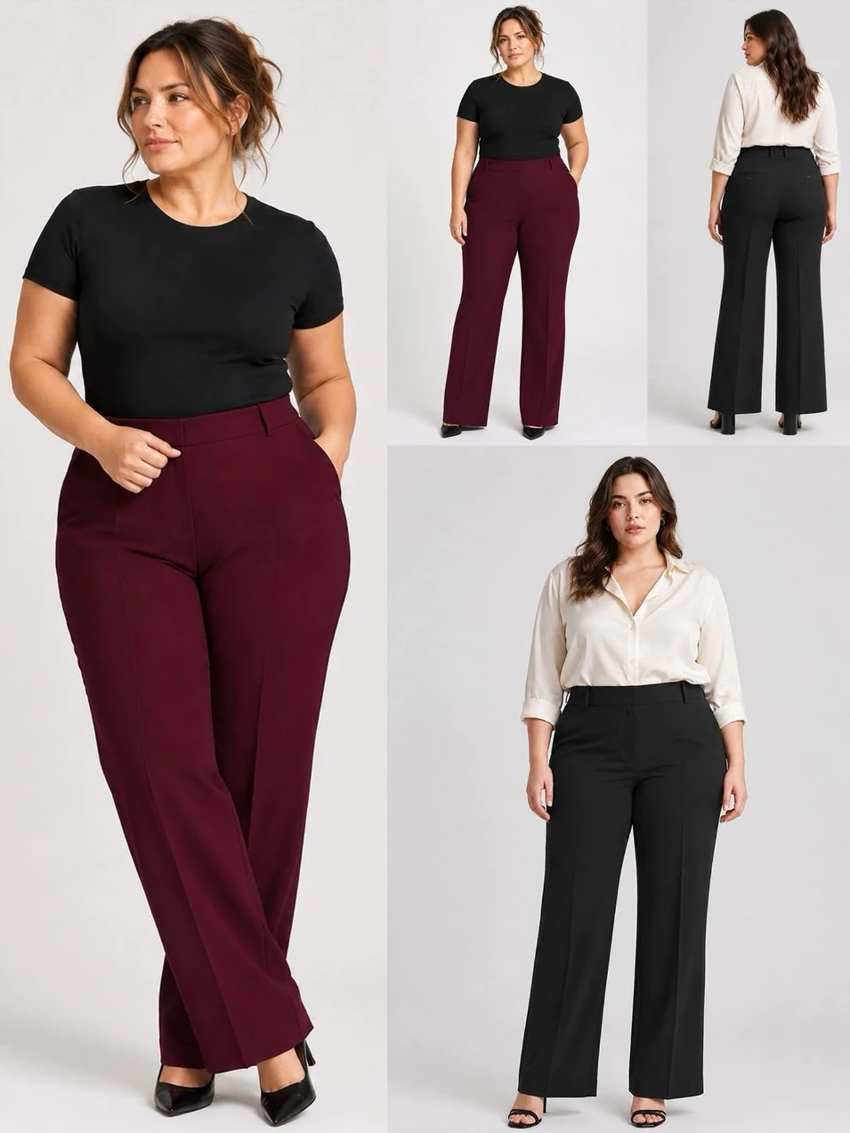 [Ready Big Size] Celana Panjang Wanita WT Curvy-Fit Trousers - 2874