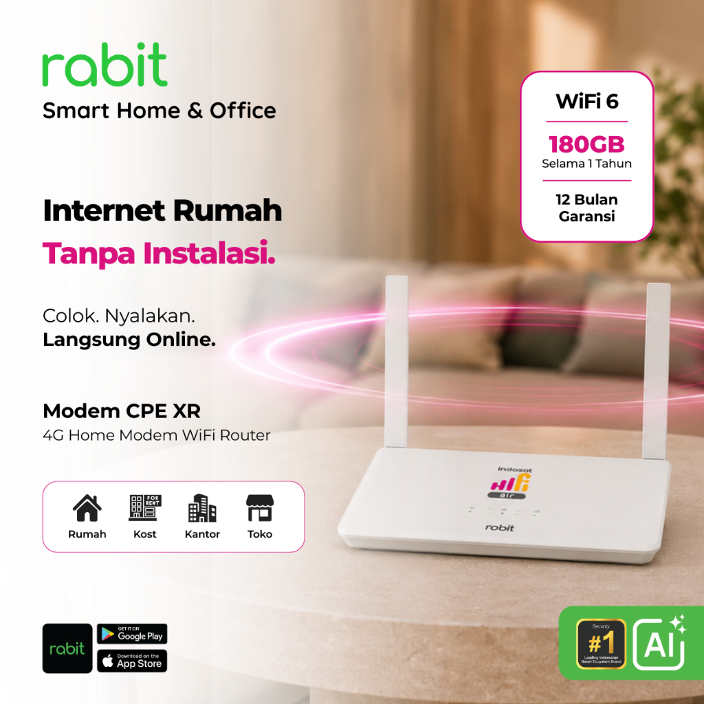 Jual RABIT CPE Modem Wifi Router 4G LTE Indosat Hifi Air - Router Wifi ...
