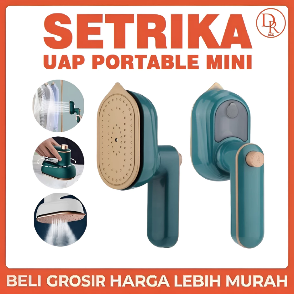 Setrika Mini Uap Portable Setrika Pakaian Elektrik Mini Travel Terbaru