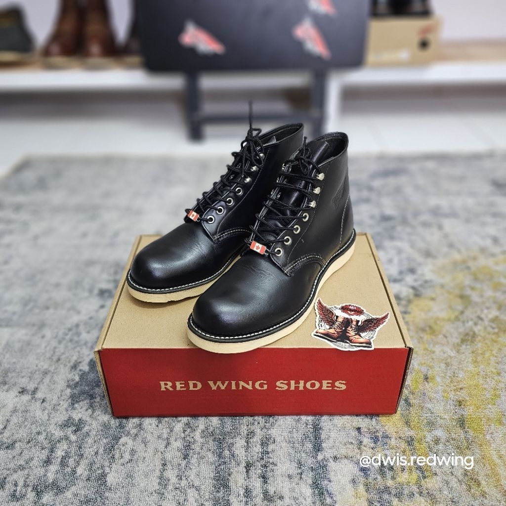 Jual Redwing 8165 Round-toe Black Chrome Size 8D / 41 / 26cm