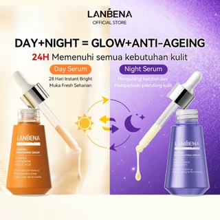 LANBENA Morning C Night 3A Serum 15ml/30ml - Serum Retinol Vitamin C Murni, Mencerahkan Kulit Dalam 7 Hari Perawatan Mata