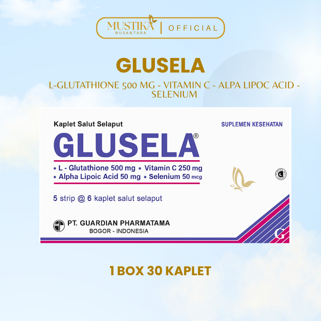 glutathione guardian indonesia Jual GLUSELA SUPLEMEN KESEHATAN I L-GLUTATHIONE 500MG - PER BOX @ 30 KAPLET Viên uống trắng da with the liver as suplementy Vol & Plug:AC230V EU Plug