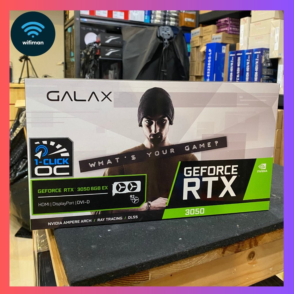 Jual Galax RTX 3050 6GB EX - 6 GB PCI-E GDDR6 96 Bit DP/HDMI/DVI-D ...