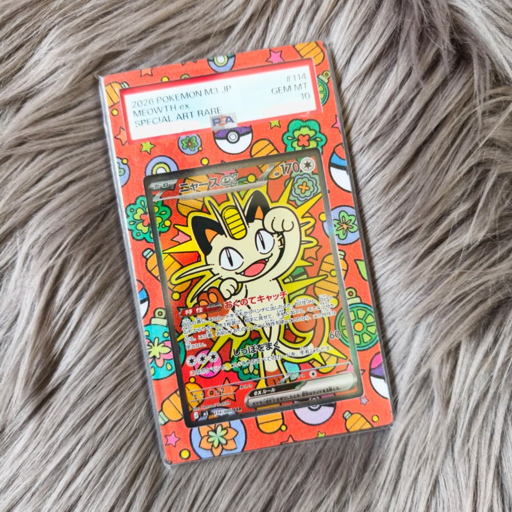 Jual Kartu Pokemon TCG Meowth Ex PSA 10 Special Art Rare JP #114