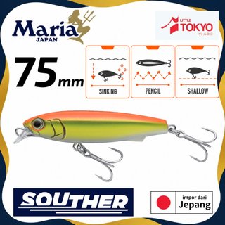 Umpan Pancing Maria Offshore Plug Souther S75 Berkualitas Tinggi ORIGINAL Made In Japan