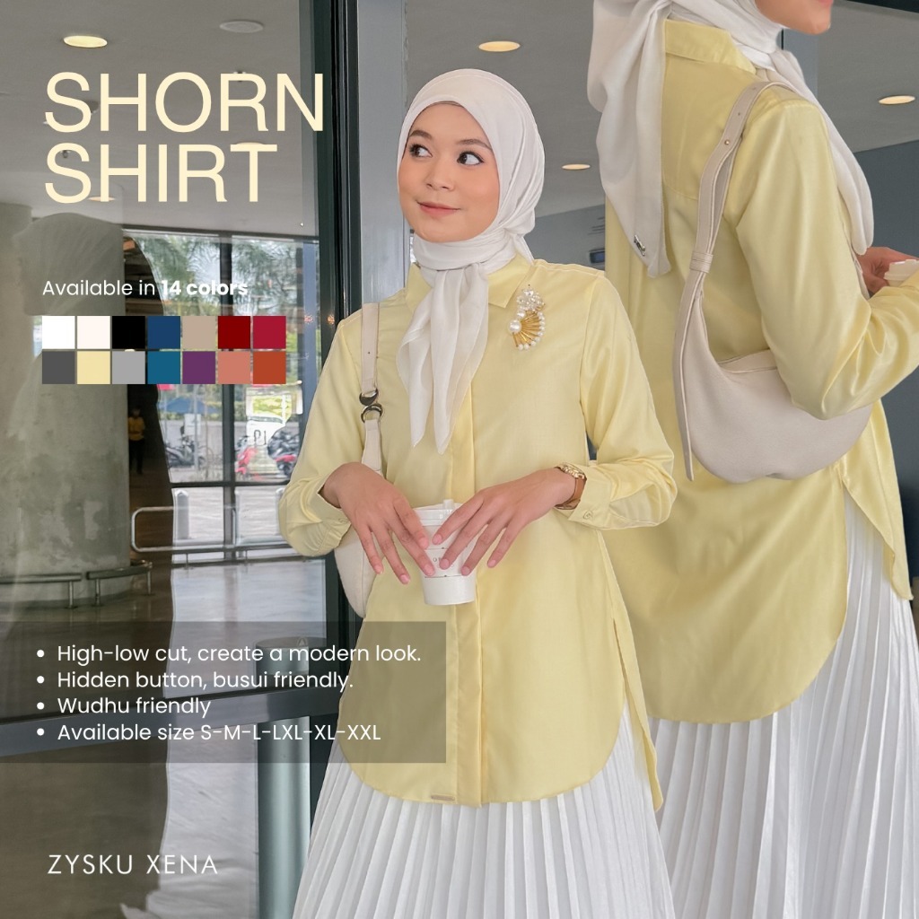 Jual Zysku Xena | Shorn Basic Shirt 16 Warna - Color Group 1 | Kemeja ...