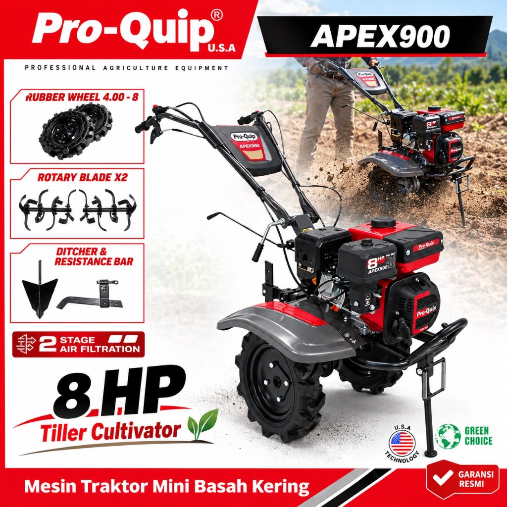 Jual Cultivator Mini Traktor Pro-Quip APEX900 / APEX900D / REX900 ...