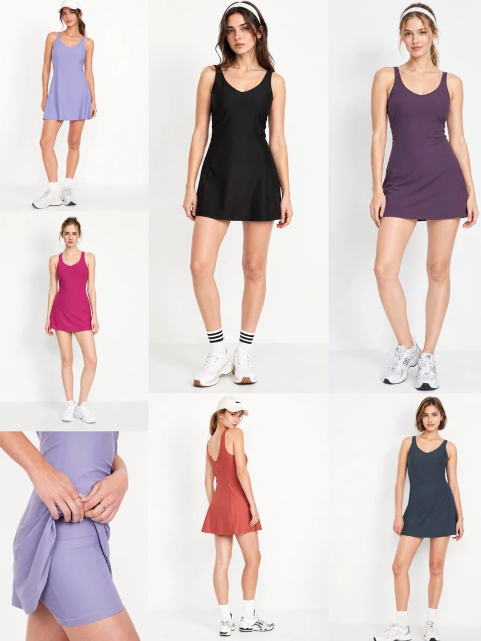 Dress Mini Olahraga Padel Golf Tenis OLN Women's PowerS*ft Athletic Dress - 3488
