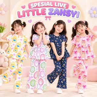 SPESIAL LIVE - LITTLE ZAHSYI | SET ANAK SAFARA | BAJU ANAK PEREMPUAN MOTIF LUCU | SETELAN ANAK CEWEK | PIYAMA ANAK ADEM NYAMAN
