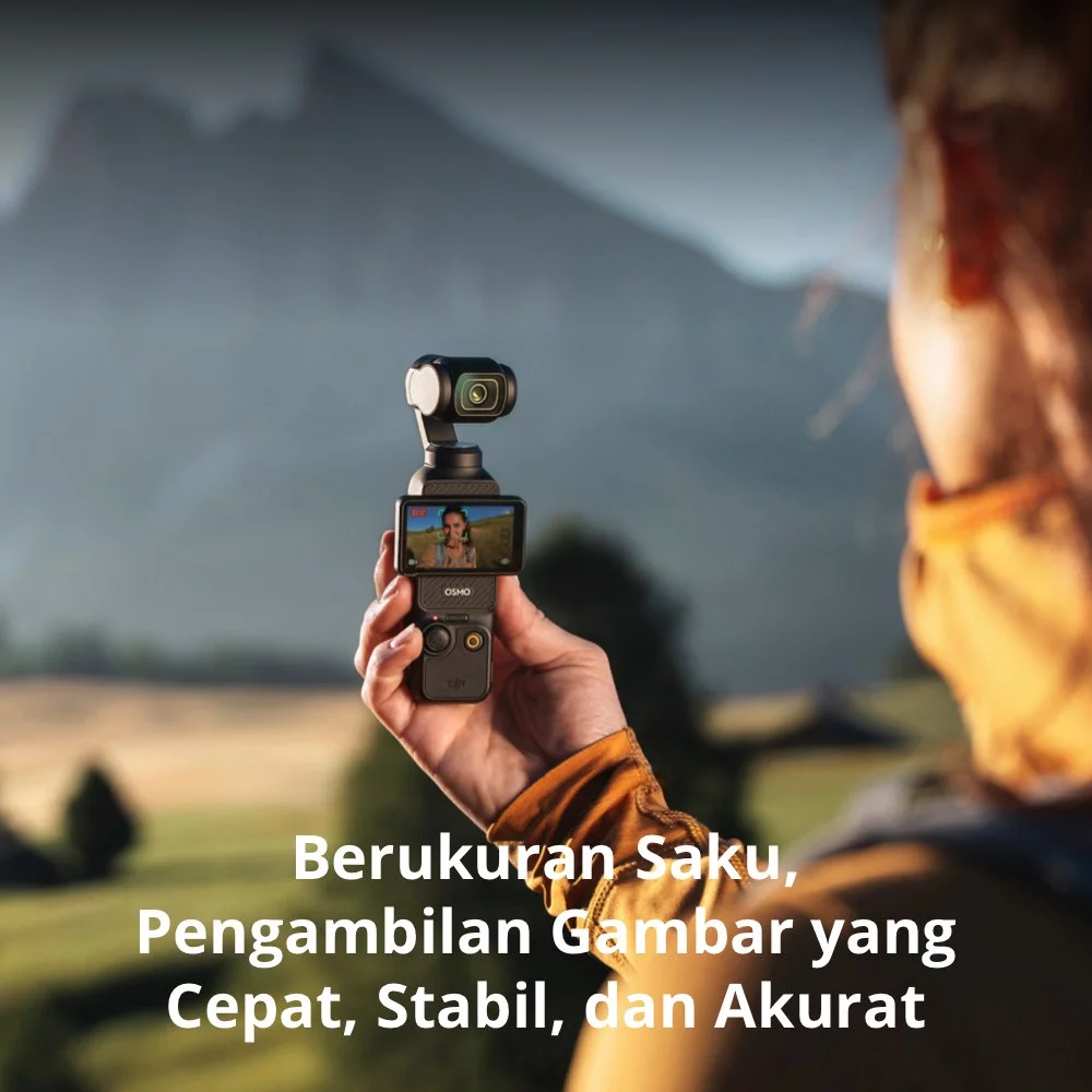 DJI Osmo Pocket 3 kamera vlog pocket dengan sensor 1 inci, layar OLED 2 inci, dan gimbal 3-axis