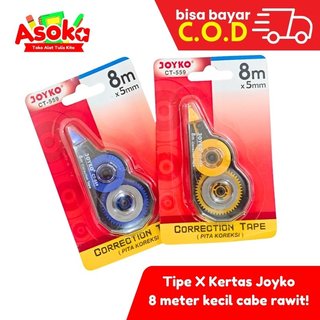 Jual Pita Koreksi Joyko CT-559 Kertas 8M x 5mm Mudah Ditulis Ulang ...