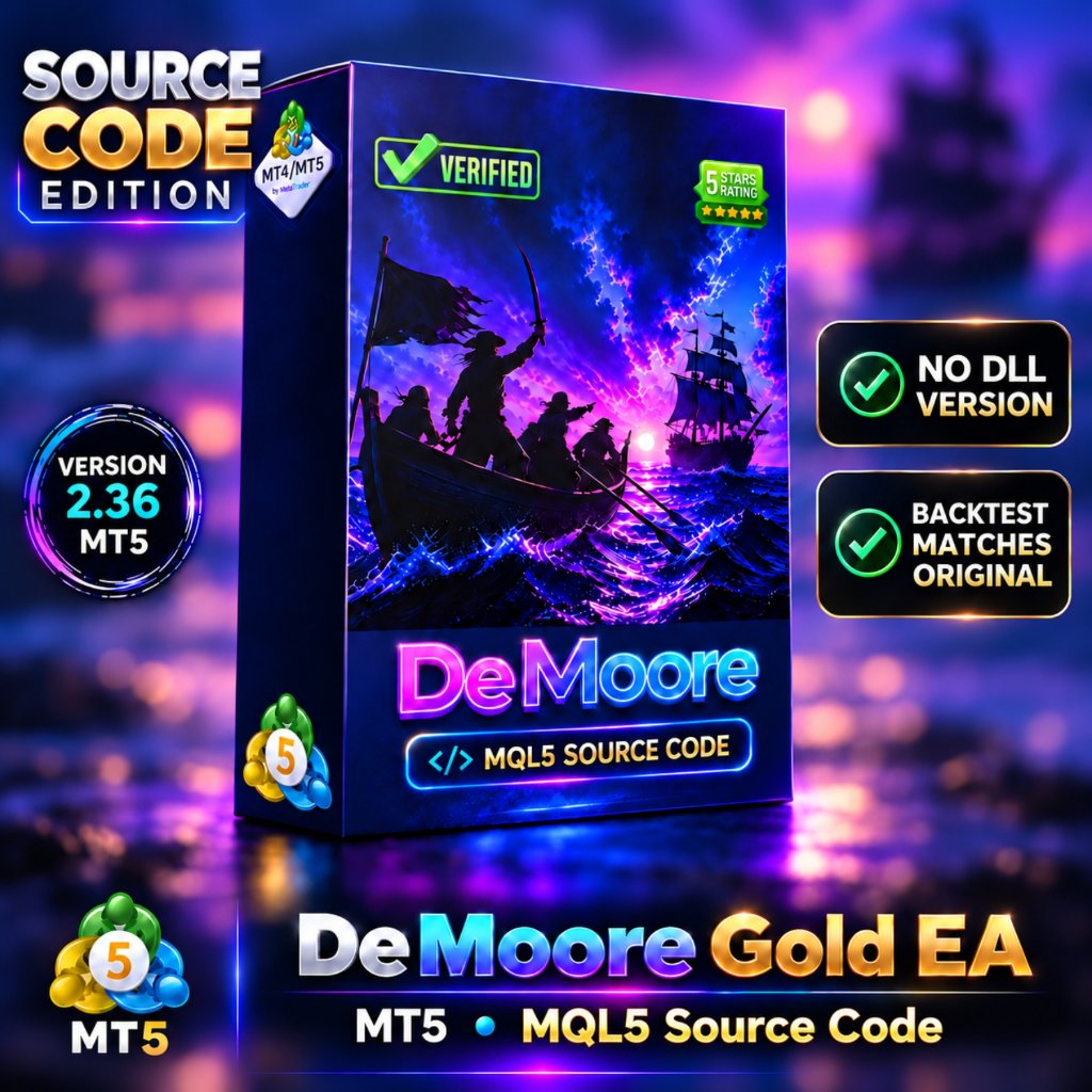 Jual [SOURCE CODE] v2.36 De Moore Gold MT5 EA unlimited, DeMoore MQL5 ...