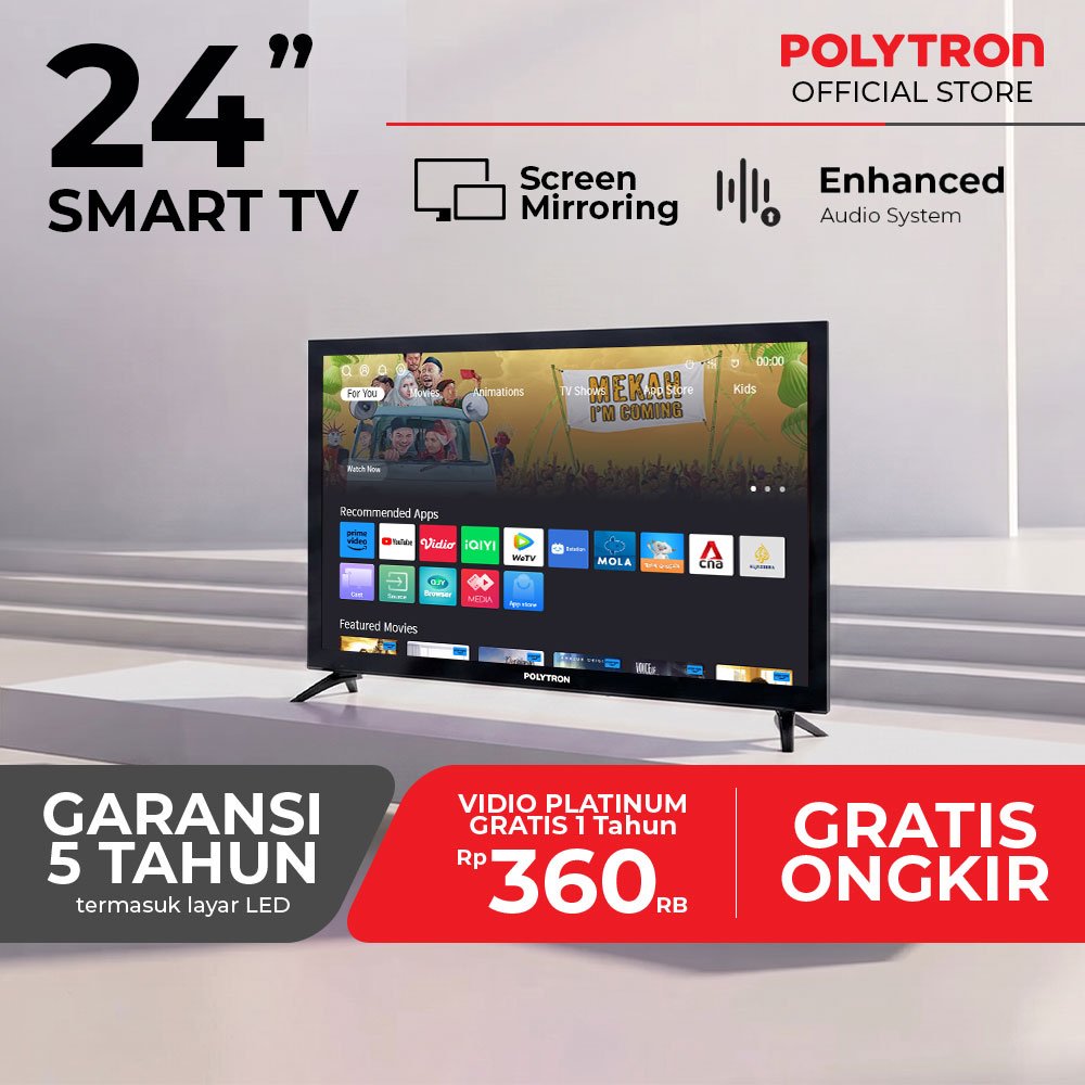 POLYTRON SMART DIGITAL TV 24"  PLD 24CV1869