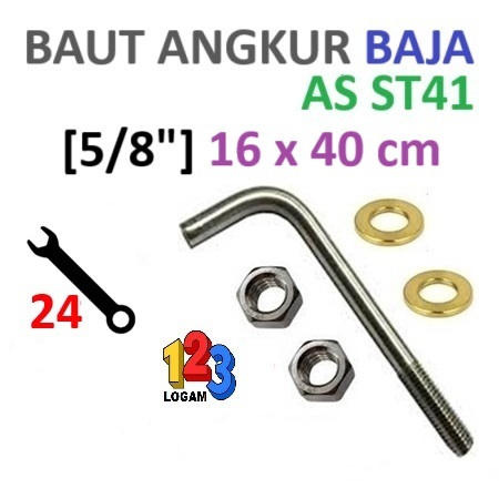 Jual Baut Angkur L As ST41 (5/8