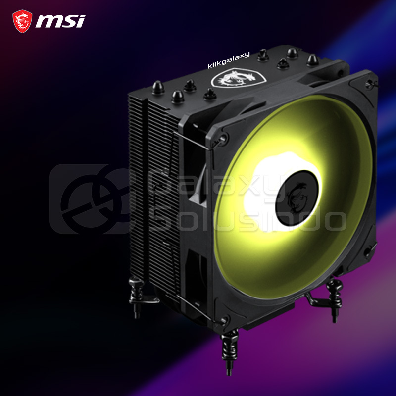 Ventirad Processeur MSI MAG COREFROZR AA13 - 4 Caloducs Cuivre 6mm, Ventilateur 120mm ARGB, Support Intel LGA1700/1851 Et AMD AM4/AM5