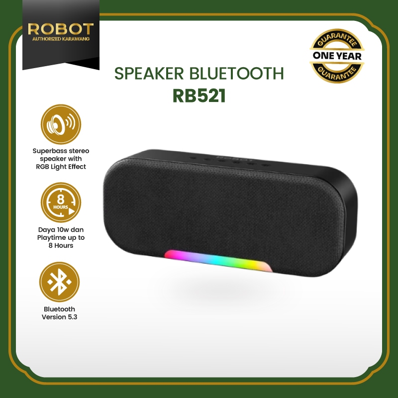 Jual ROBOT Speaker Komputer Bluetooth 5.3 Suara Stereo 10W Lampu RGB ...