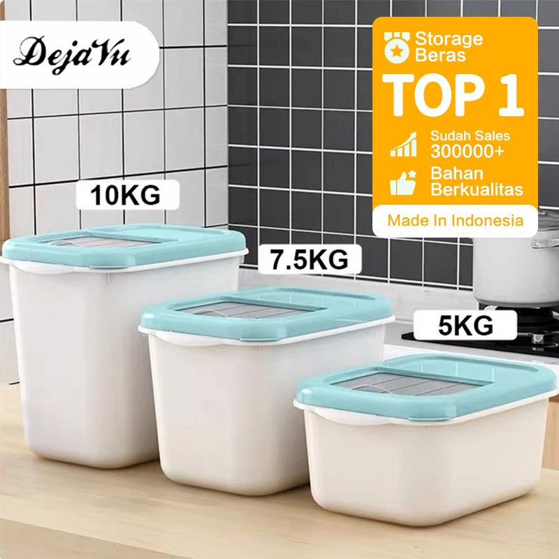 Product image Dejavu Dispenser Beras/Tempat Beras Serbaguna Tempat Wadah Penyimpanan Makanan/Beras Beras HSB148 1