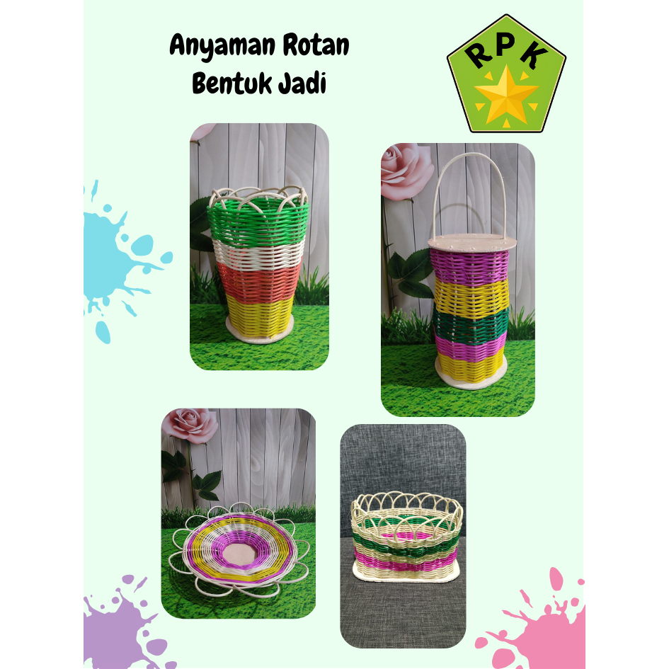 Anyaman rotan bentuk jadi