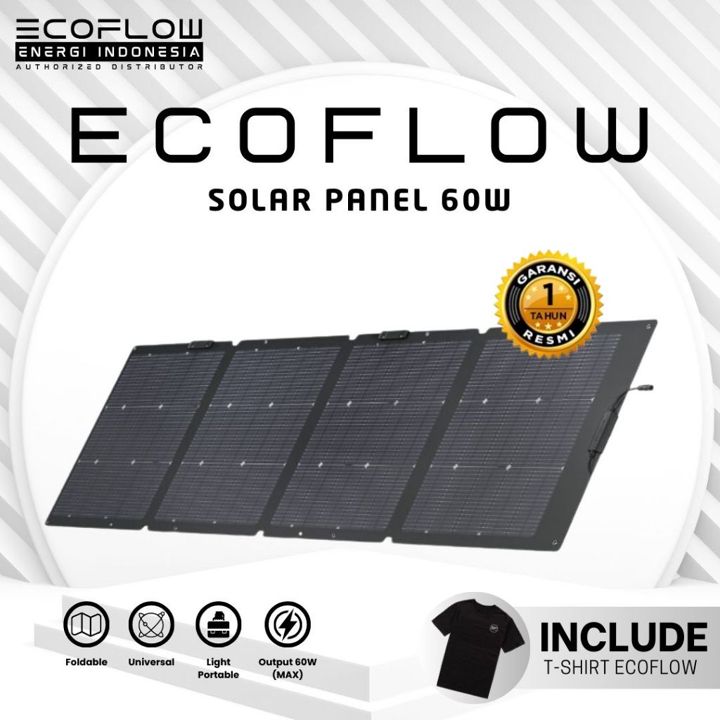 ECOFLOW Solar Panel Solar Cell Panel Tenaga Matahari Surya 60W