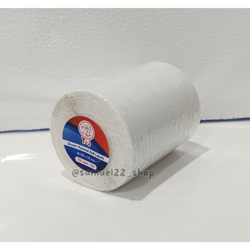 Jual Stiker Label Resi Direct Thermal Roll Labels 100 x 150 mm Isi 250 ...