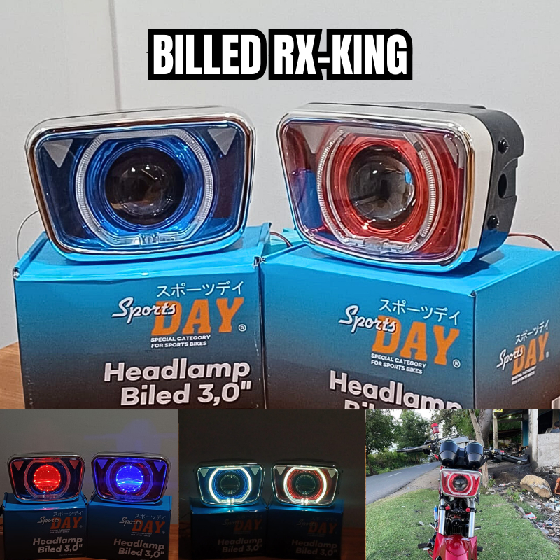 Jual Lampu Biled RX King New Set Batok Set Headlamp Depan Built Up PNP ...