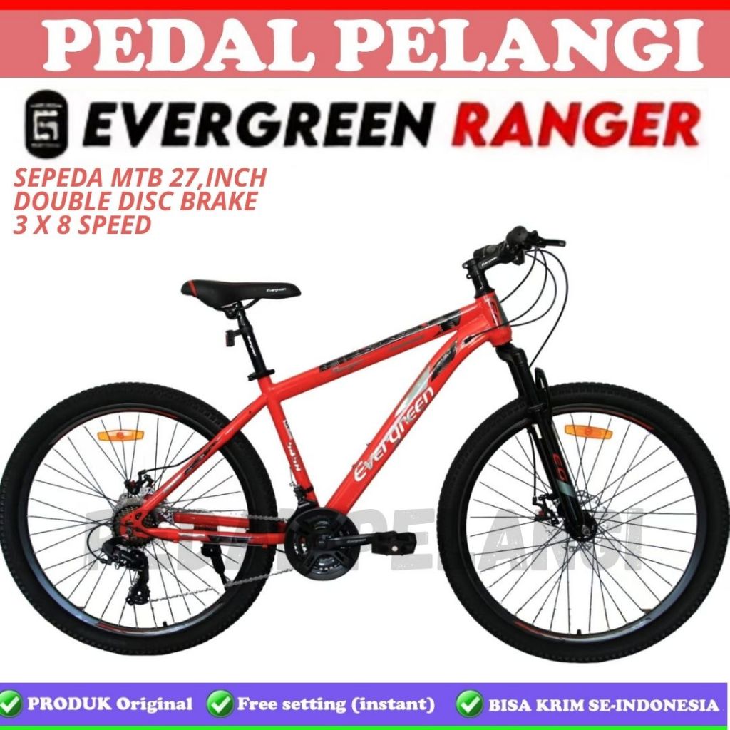 Jual Sepeda gunung MTB 27.5 Inch Evergreen Ranger 545// EG 530// EG 685 ...