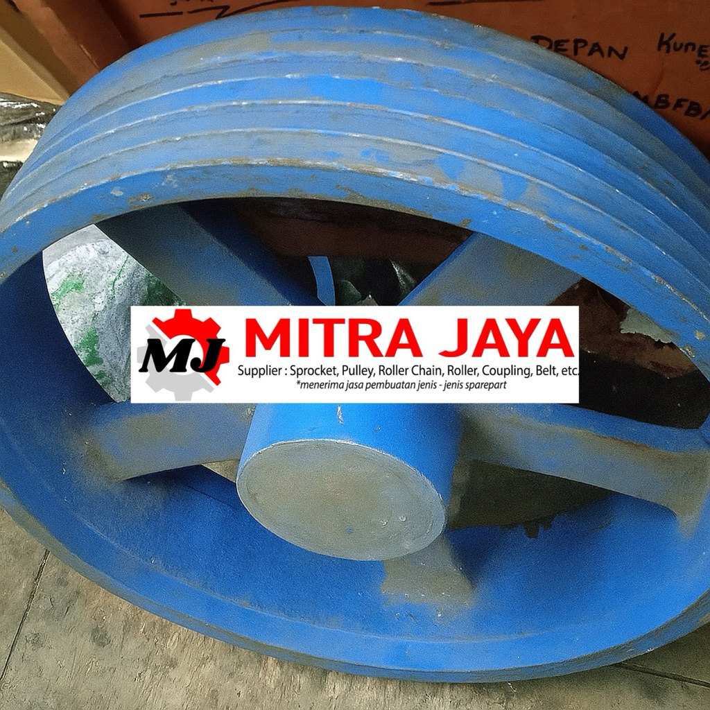 Jual PULI BESI JARI C5 x 24 inch POLI PULLEY PULLY BESI ANCURAN 5 JALUR ...