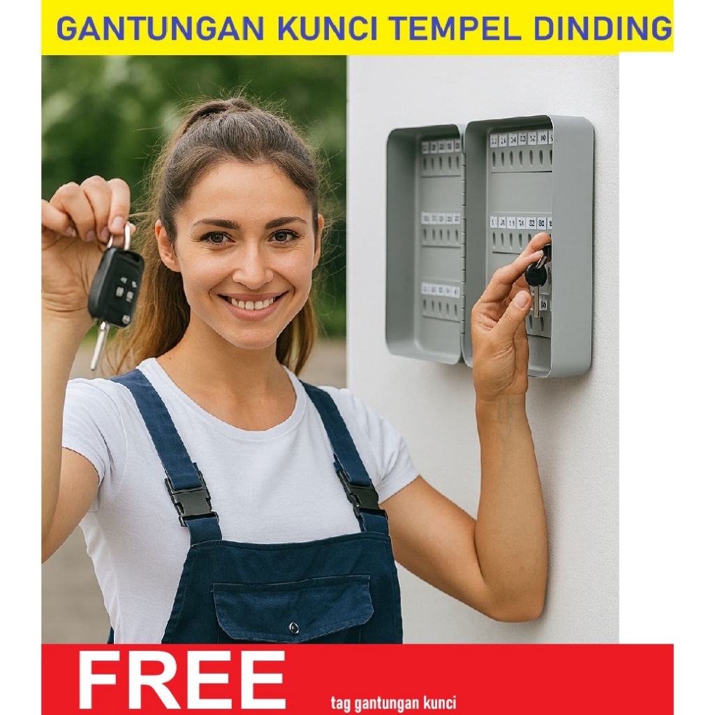 Jual Key Box KRISBOW 48 slot Kotak Penyimpan Kunci Box gantungan kunci ...