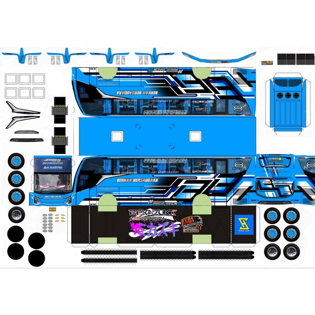 Jual lembaran papercraft bus ar rasyid skala 50 | Shopee Indonesia