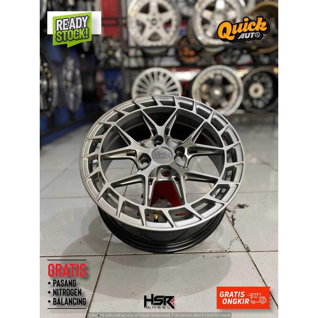 Jual velg mobil elegant sporty hsr lps r16 pcd 4x100 hyper black untuk ...