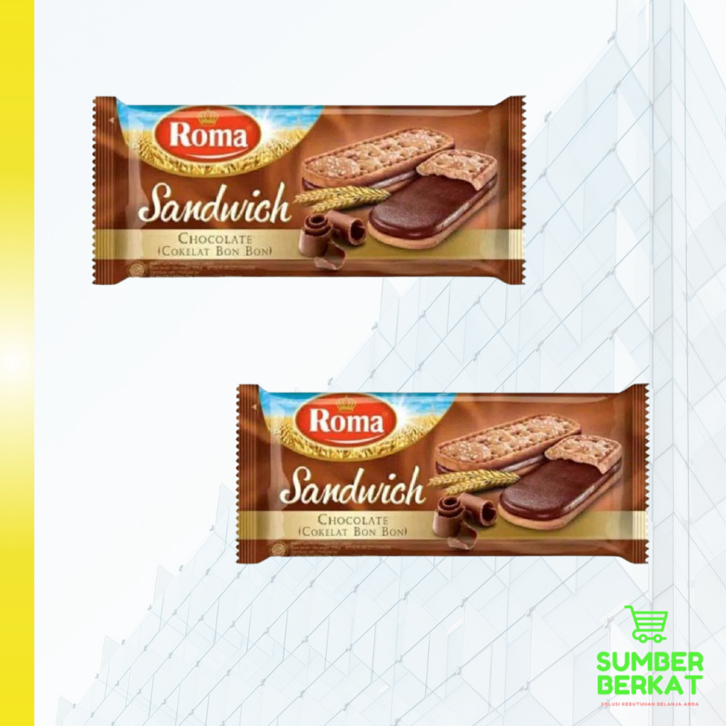 Jual Roma Sandwich 2 Varian Rasa Coklat dan Peanut | Shopee Indonesia