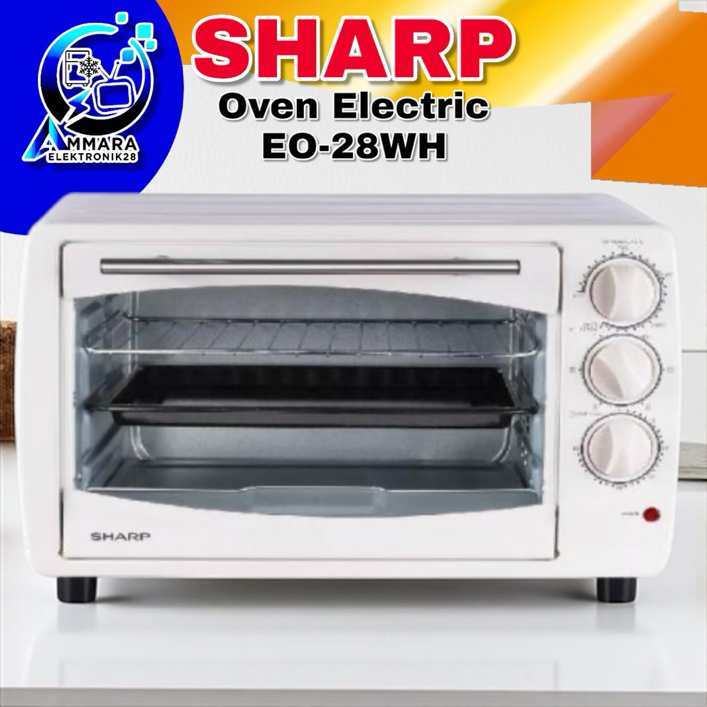 Jual SHARP Oven Listrik 28 Liter EO-28WH / EO 28WH / EO28WH Toast Grill ...