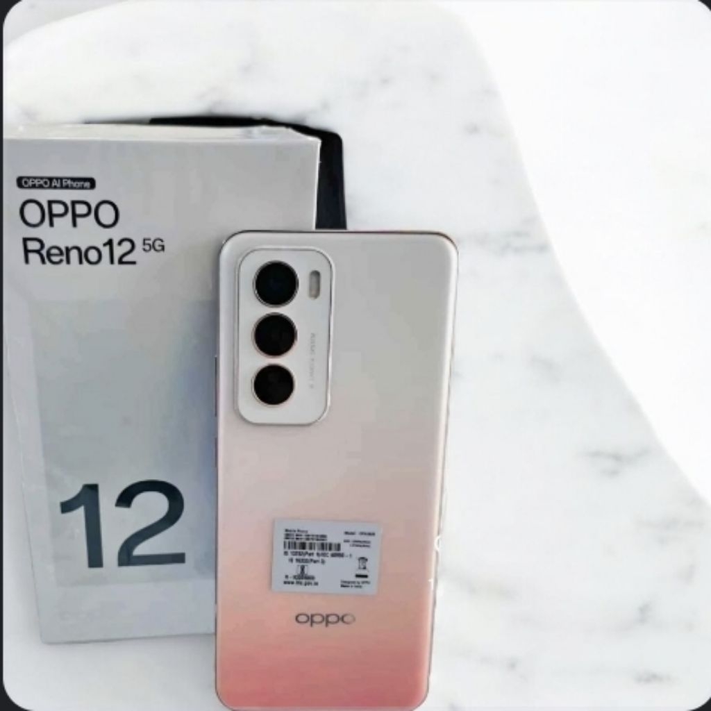 Jual oppo reno 12 versi ram 12 256gb hp second lengkap resmi original ...