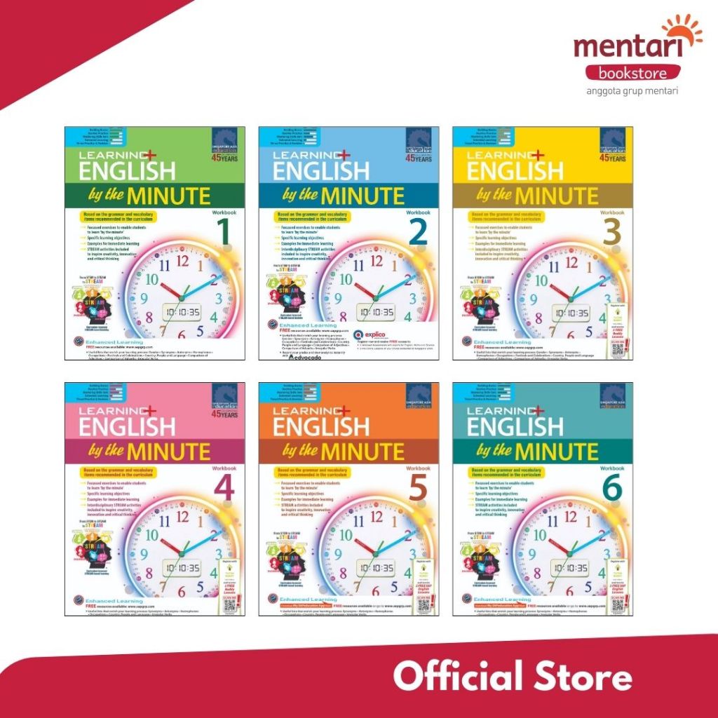 Jual Mentari Bookstore - SAP Learning English by the Minute Workbook ...