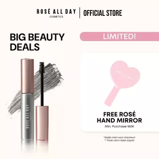 Rosé All Day Brow Fix Gel - Gel Alis Tahan Lama, Tidak Gumpal, Natural Look