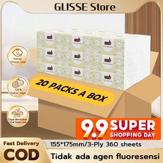 γ20PackγGLISSE Tissue Paper Towels 360 sheet Halus dan lembut Dikirim dalam karton