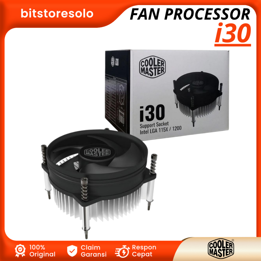 Jual Fan Processor Cooler Master i30 CPU Socket for Intel LGA 115x 1200 ...