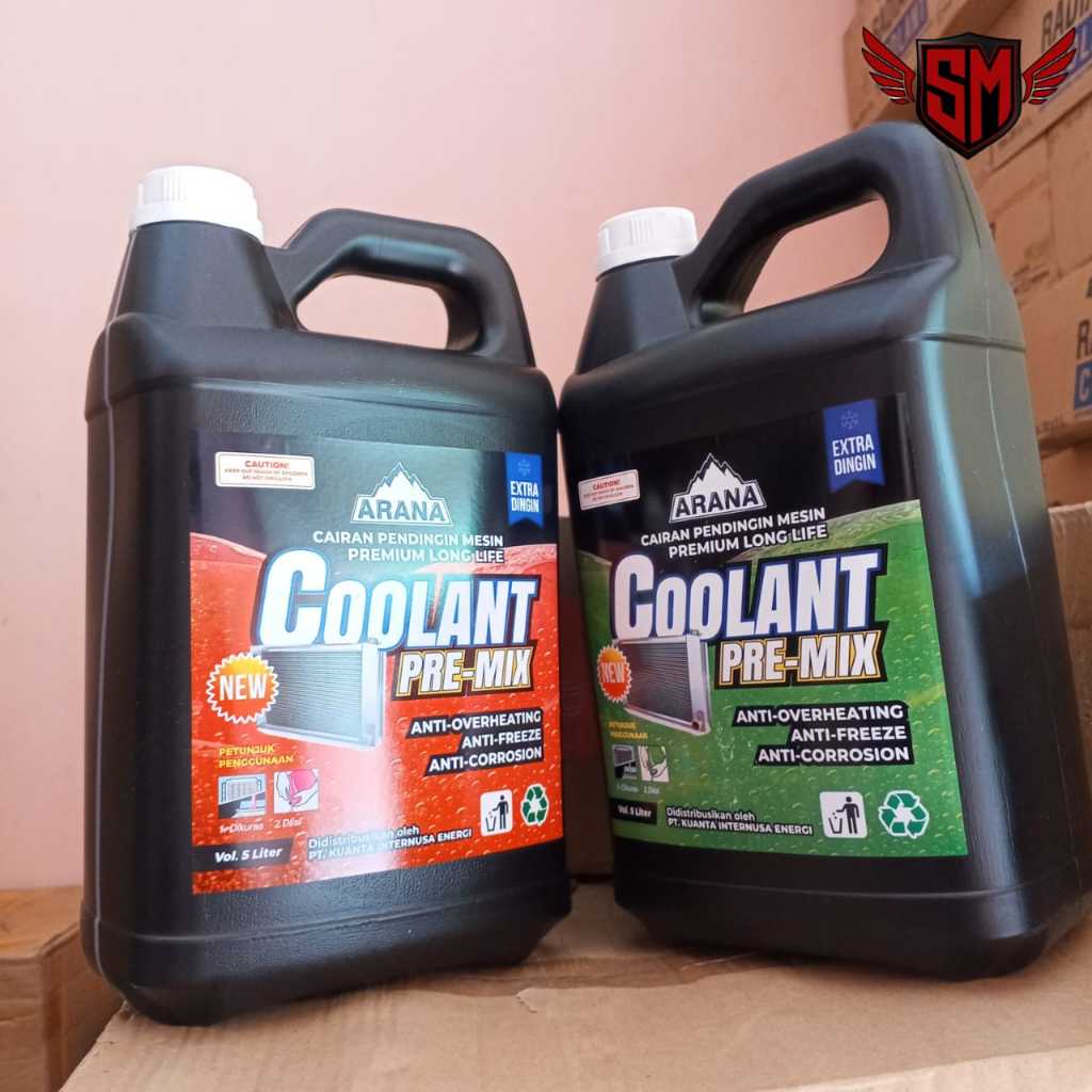 Jual Pendingin Radiator Arana Radiator Coolant 5L Hijau dan Merah ...