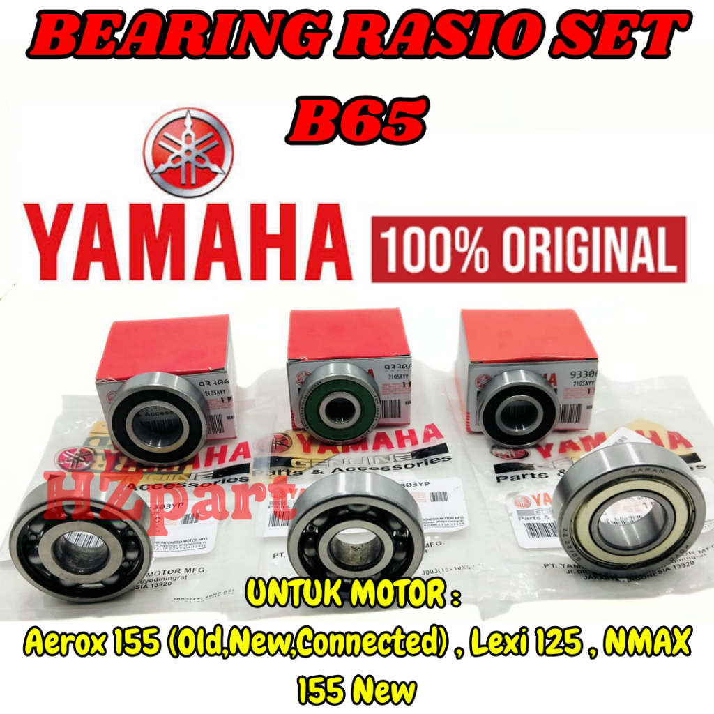 Jual BEARING RASIO SET B65 ASLI ORIGINAL YAMAHA LEXI 125/NMAX 155 NEW ...